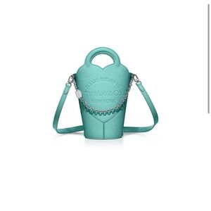 Tiffany & Co. Teal Crossbody Bag with Chain Detail